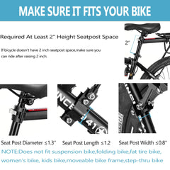 YONTUO enlarged side wings protecting panniers from wheel contact and damage