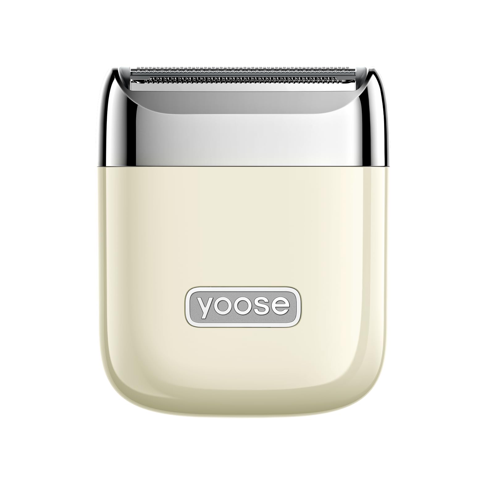yoose front view porcelain white shows compact design and portability