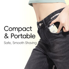 yoose waterproof shaver rinsed under tap for easy cleaning benefit