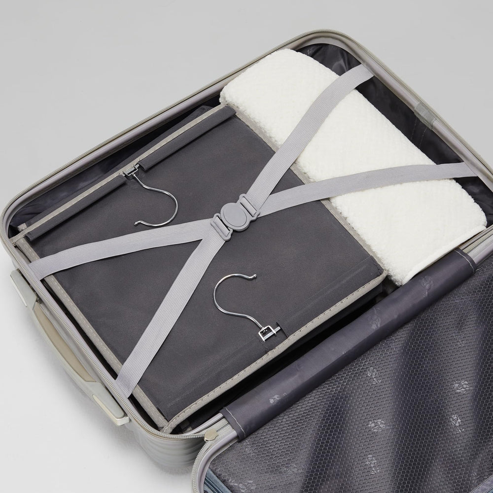 YOUDENOVA installed in closet maximizing vertical space and improving outfit organization