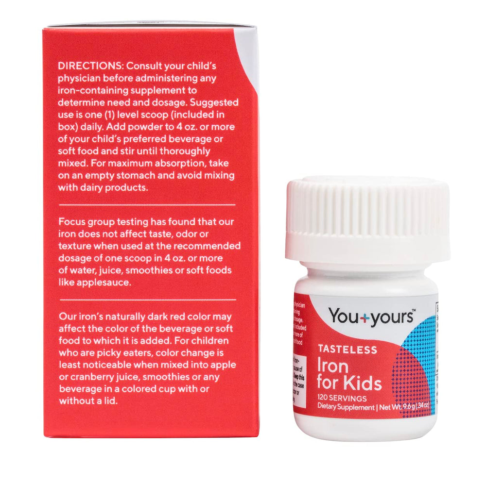 You+yours etiqueta con información de ingrediente único y alérgenos