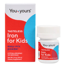 You+yours envase frontal claro que muestra dosis y beneficios