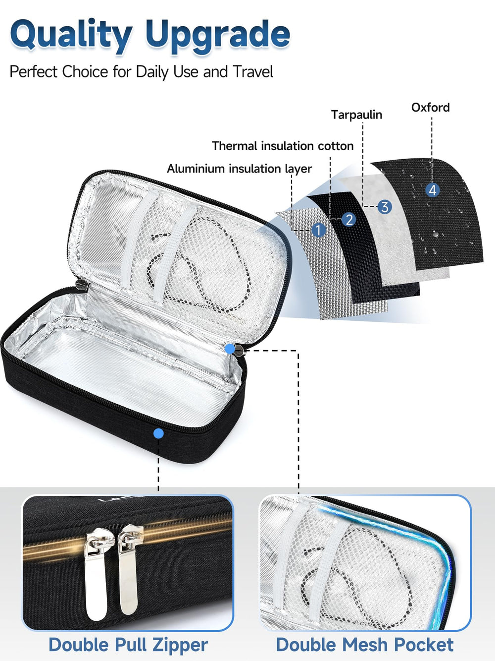 YOUSHARES funda en equipaje de mano ilustrando uso práctico durante viajes y aeropuertos