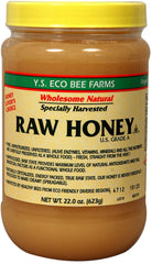 Y.S. Eco Bee Farms frasco 22 oz frente mostrando etiqueta clara y tamaño