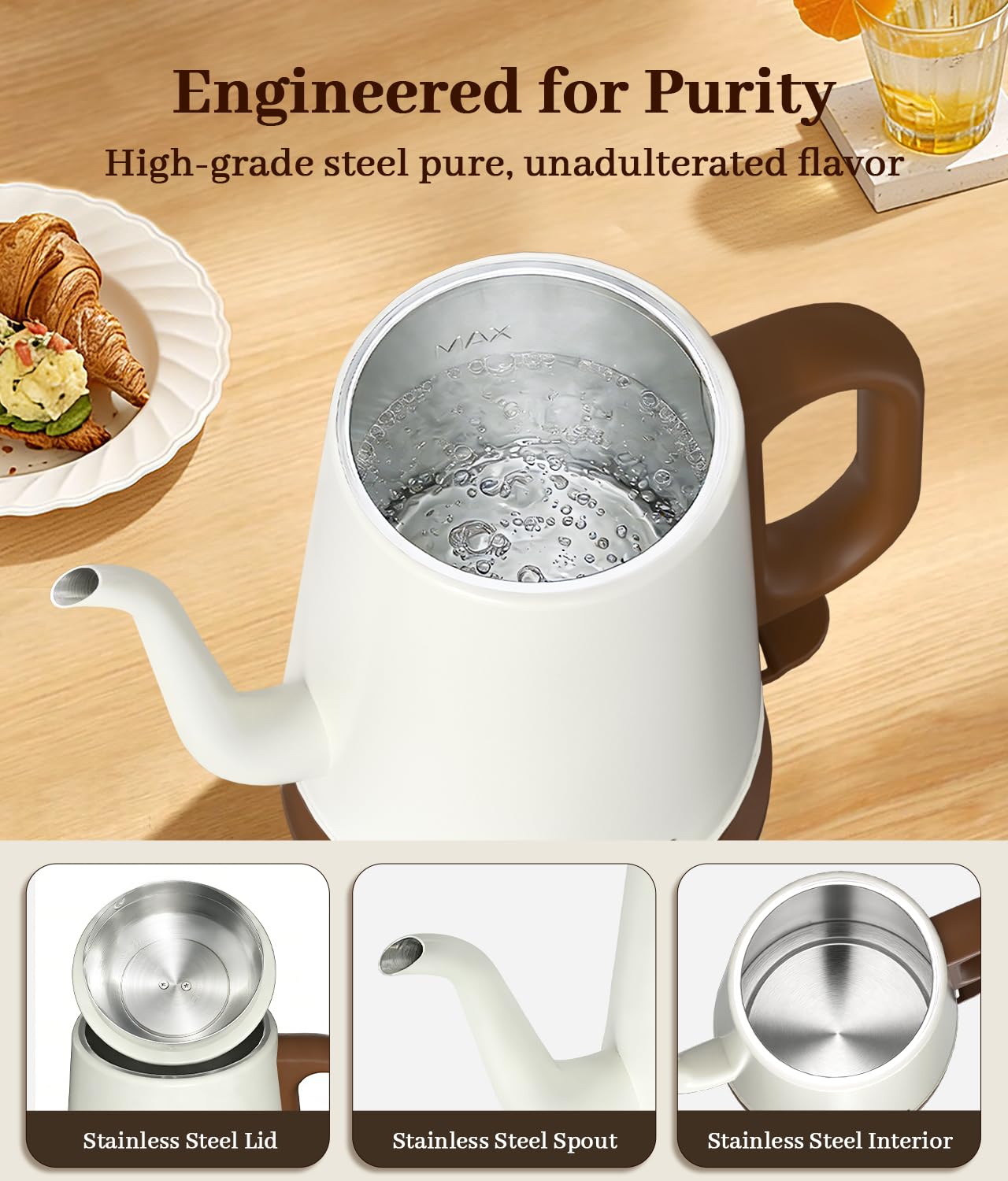 YTLAD junto a taza para comparar tamaño y capacidad 1 litro