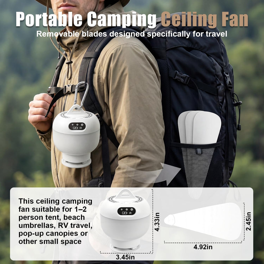 Yueidung interior de autocaravana con ventilador, ventilación sin cable