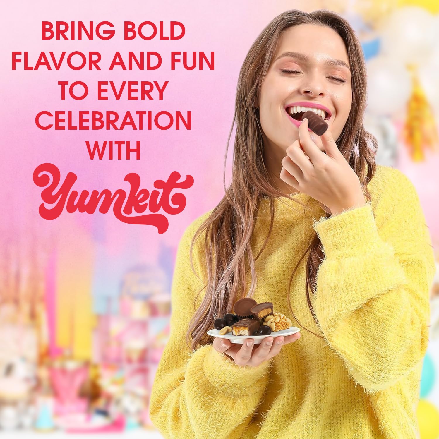 Yumkit etiqueta nutricional y lista de ingredientes para revisión