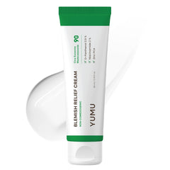 YUMU envase frontal de la crema gel que muestra diseño y tamaño 80 ml
