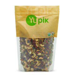 Yupik front packaging showing organic label and 2.2 lb size for easy storage