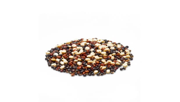 Yupik quinoa tricolor en bowl con verduras, aporta color y proteína