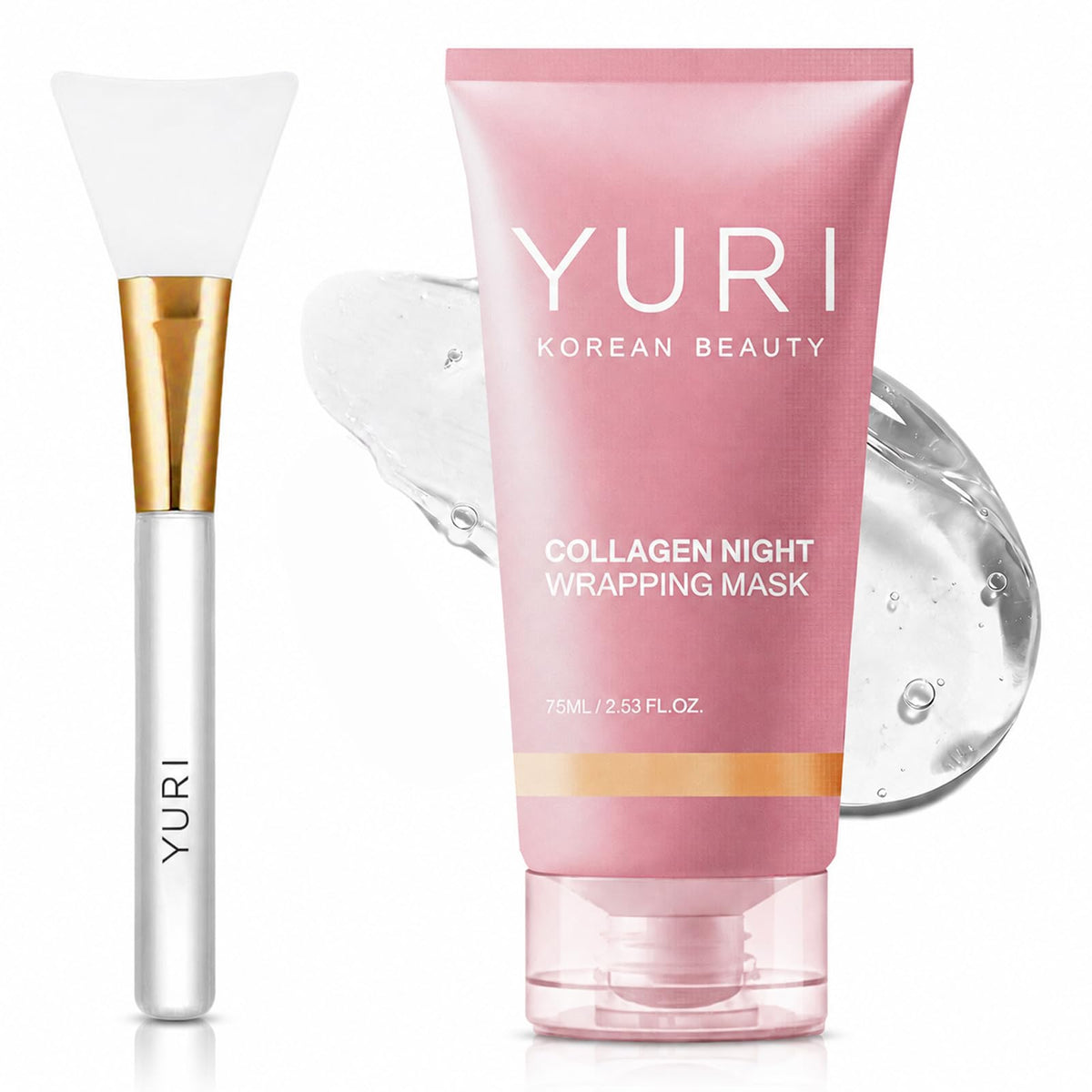 YURI BEAUTY frasco frontal que muestra tamaño y diseño, mejora visual