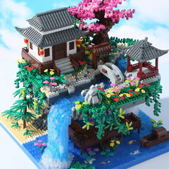 Yushinv vista frontal del Sakura Tree House terminado realza diseño flotante