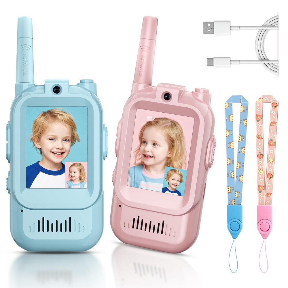 YUSSBCU frontal del pack mostrando ambos walkie talkies, ideal para regalo