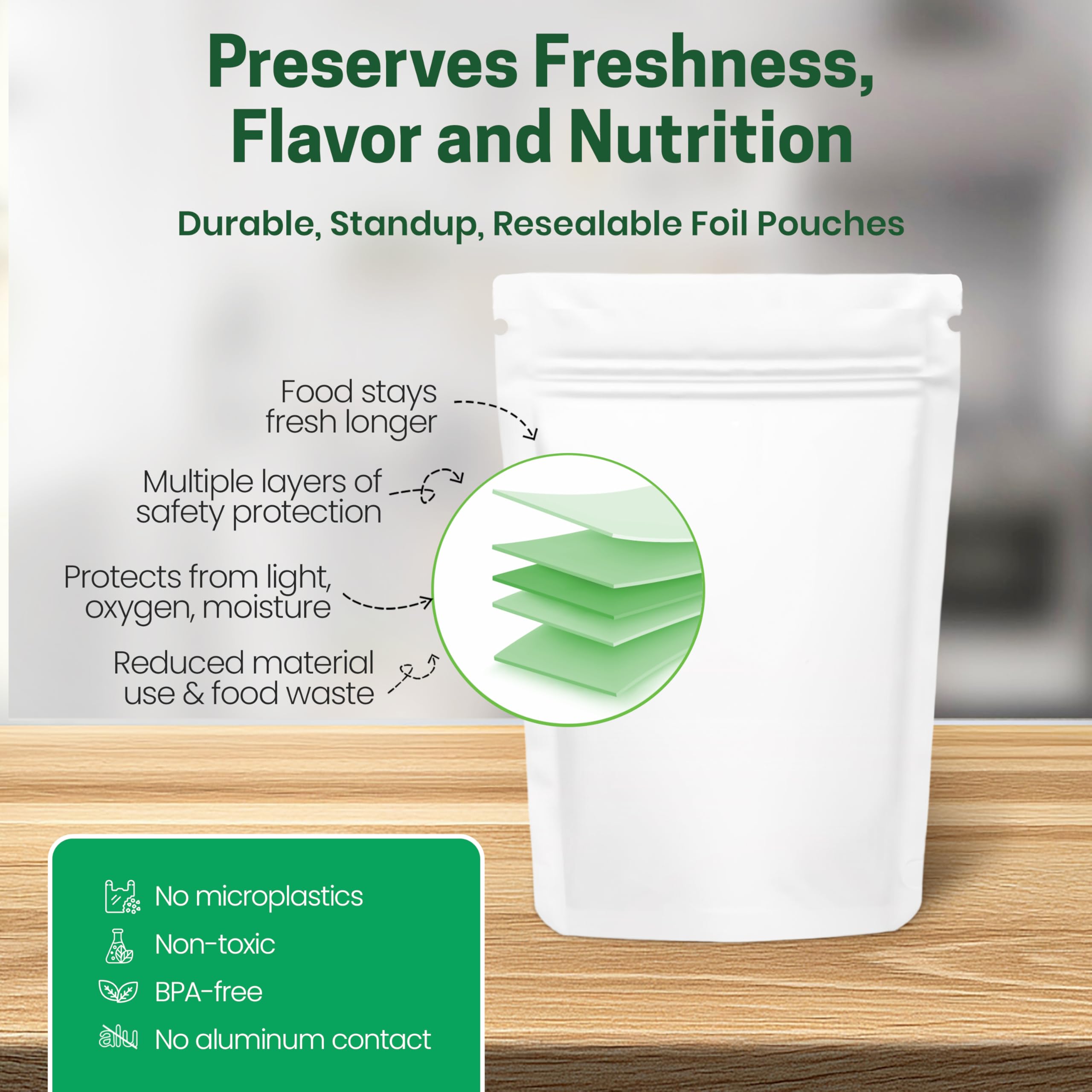 Z Natural Foods etiqueta nutricional legible mostrando ingredientes y valores