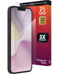 ZAGG protector Glass+ frontal con empaquetado y beneficio de protección