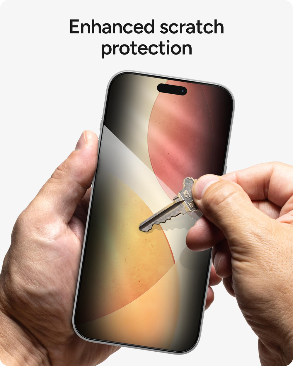 ZAGG pantalla encendida sin marcas gracias al tratamiento anti-huellas