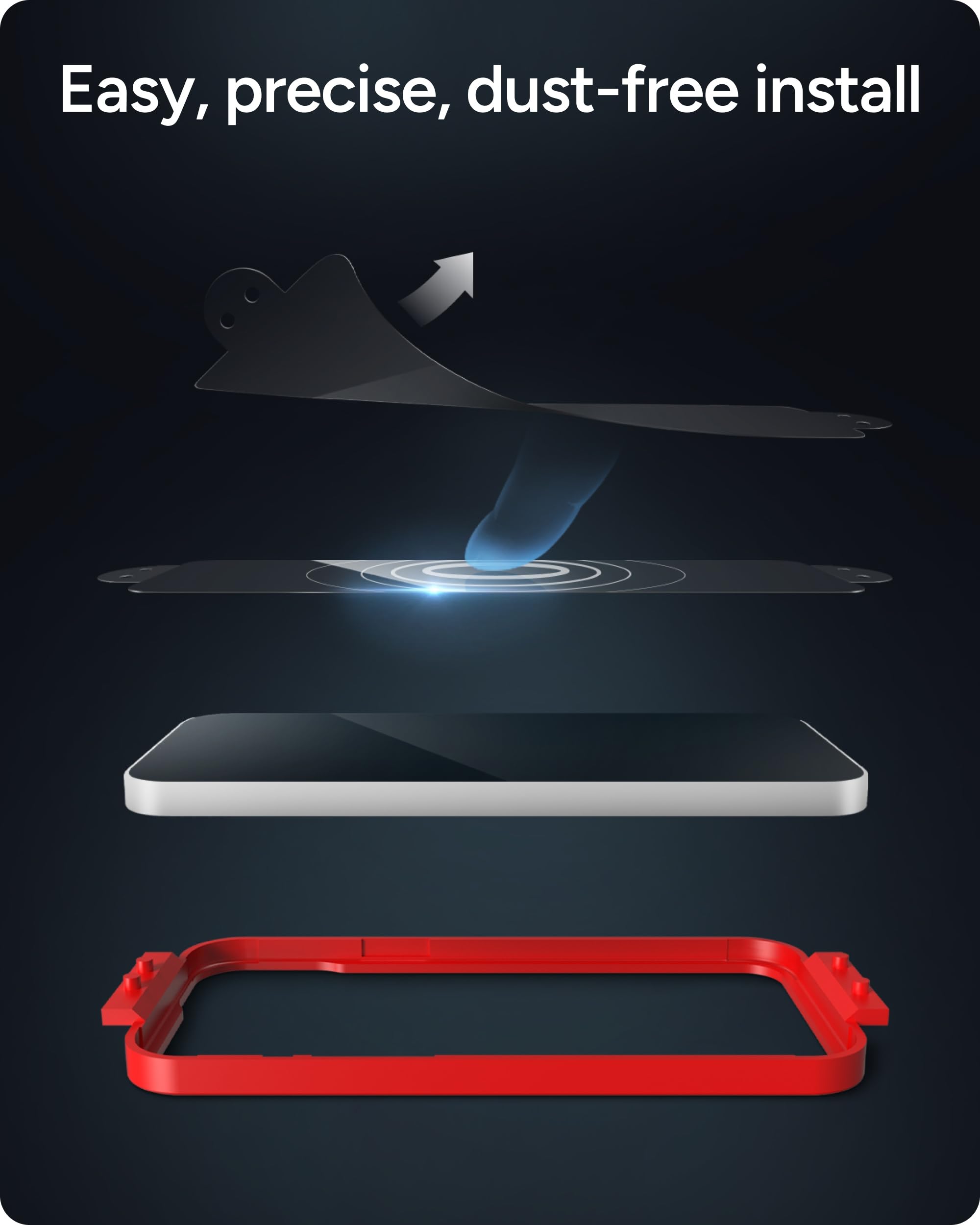 ZAGG protector en uso sobre iPhone mostrando compatibilidad y claridad