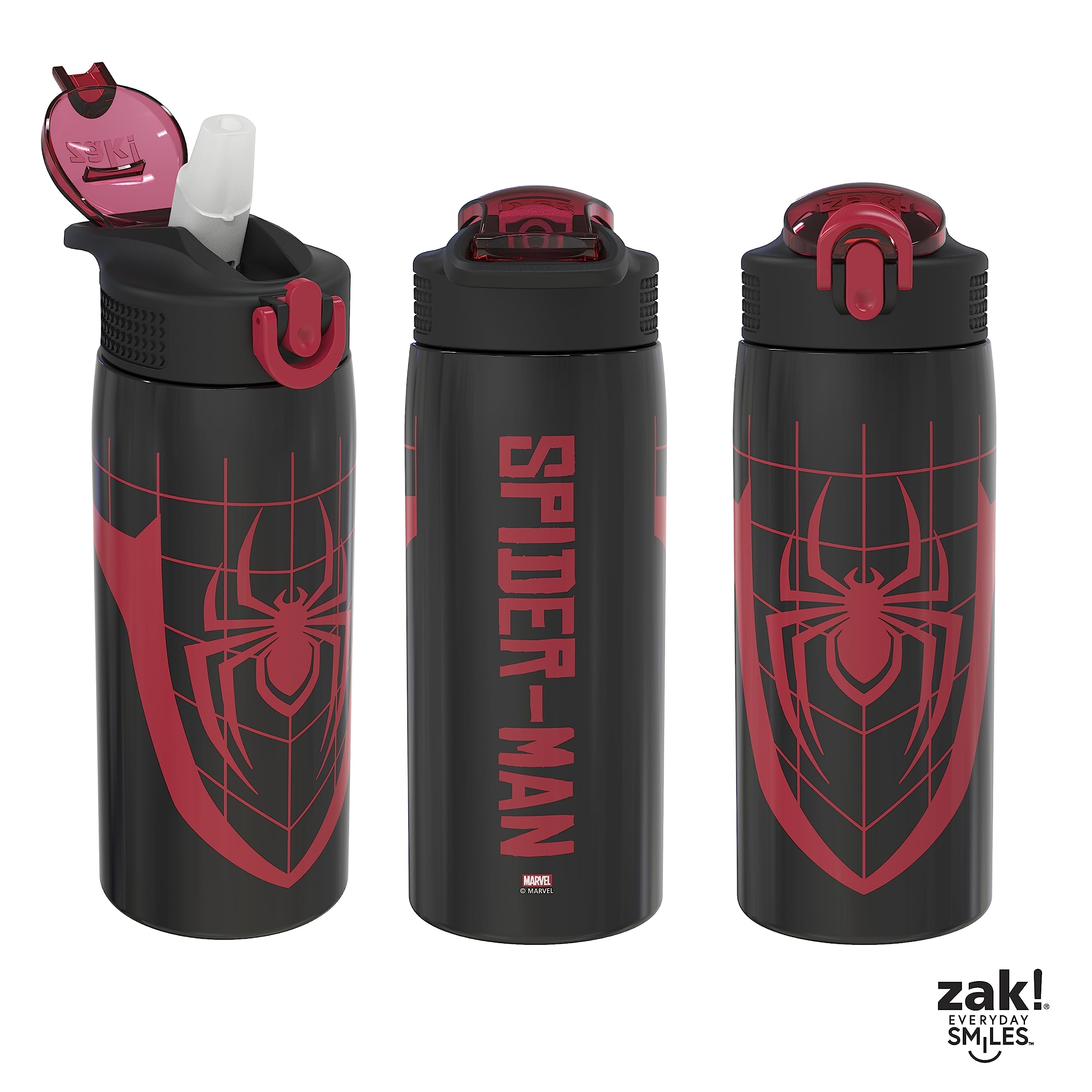 Zak Designs imagen lifestyle con arte Miles Morales que motiva a beber más agua