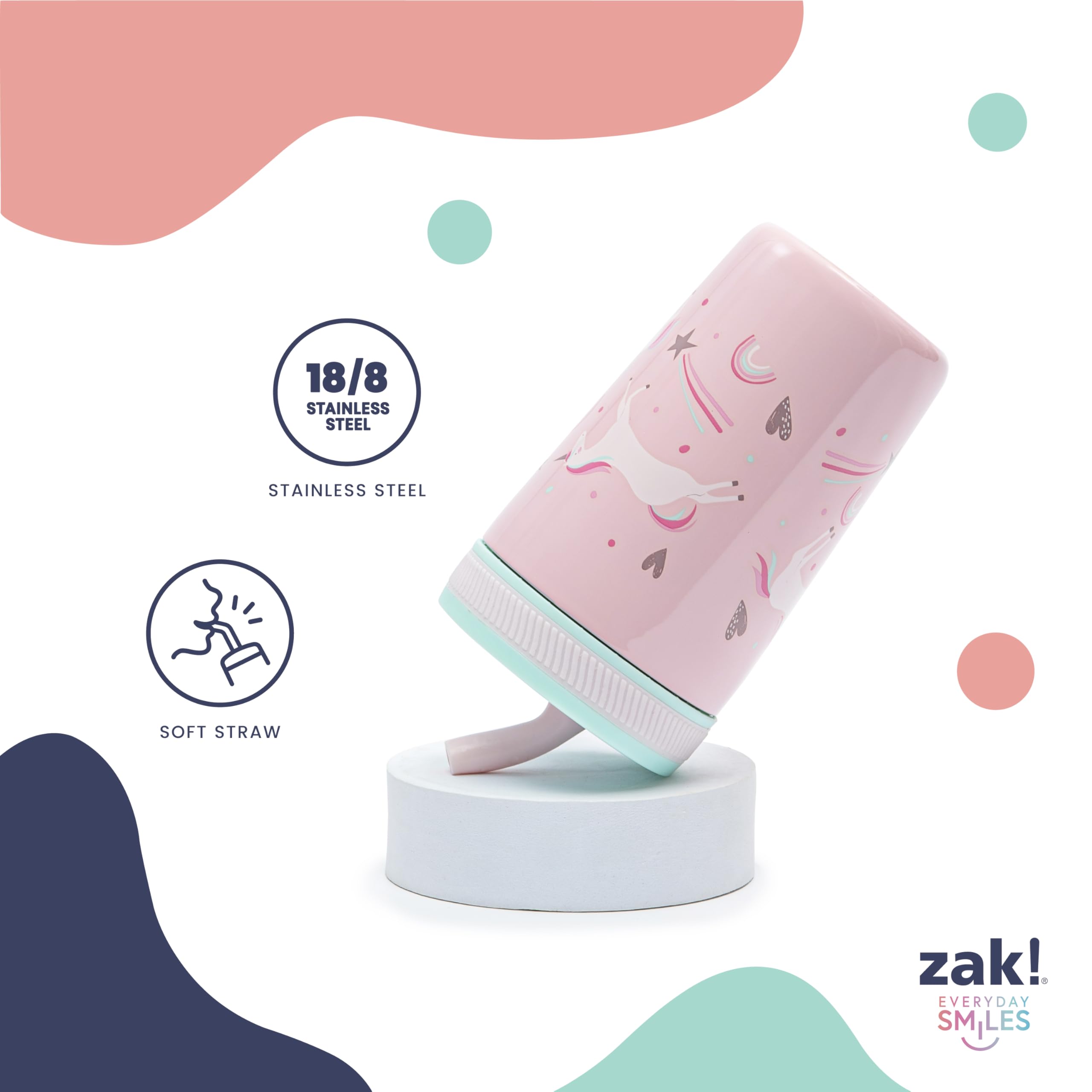 Zak Designs vaso Safari en portavasos de coche para viajes seguros