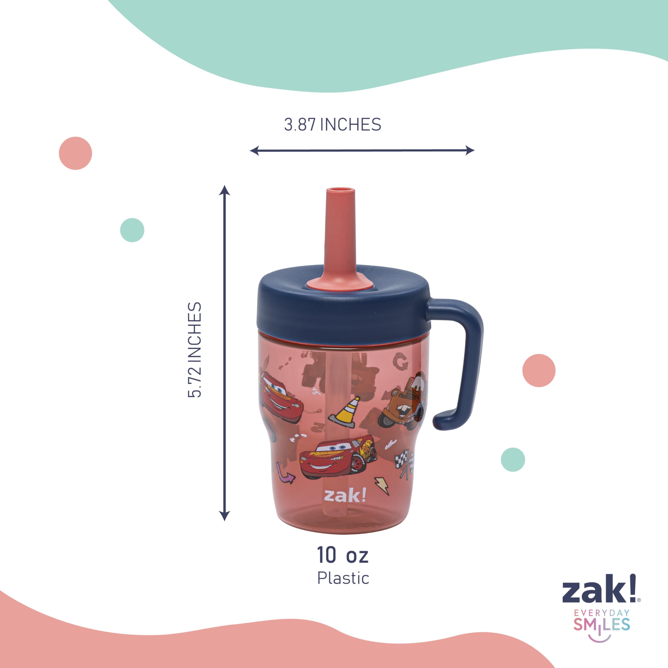 Zak Designs pack de 2 sobre mesa infantil listo para usar