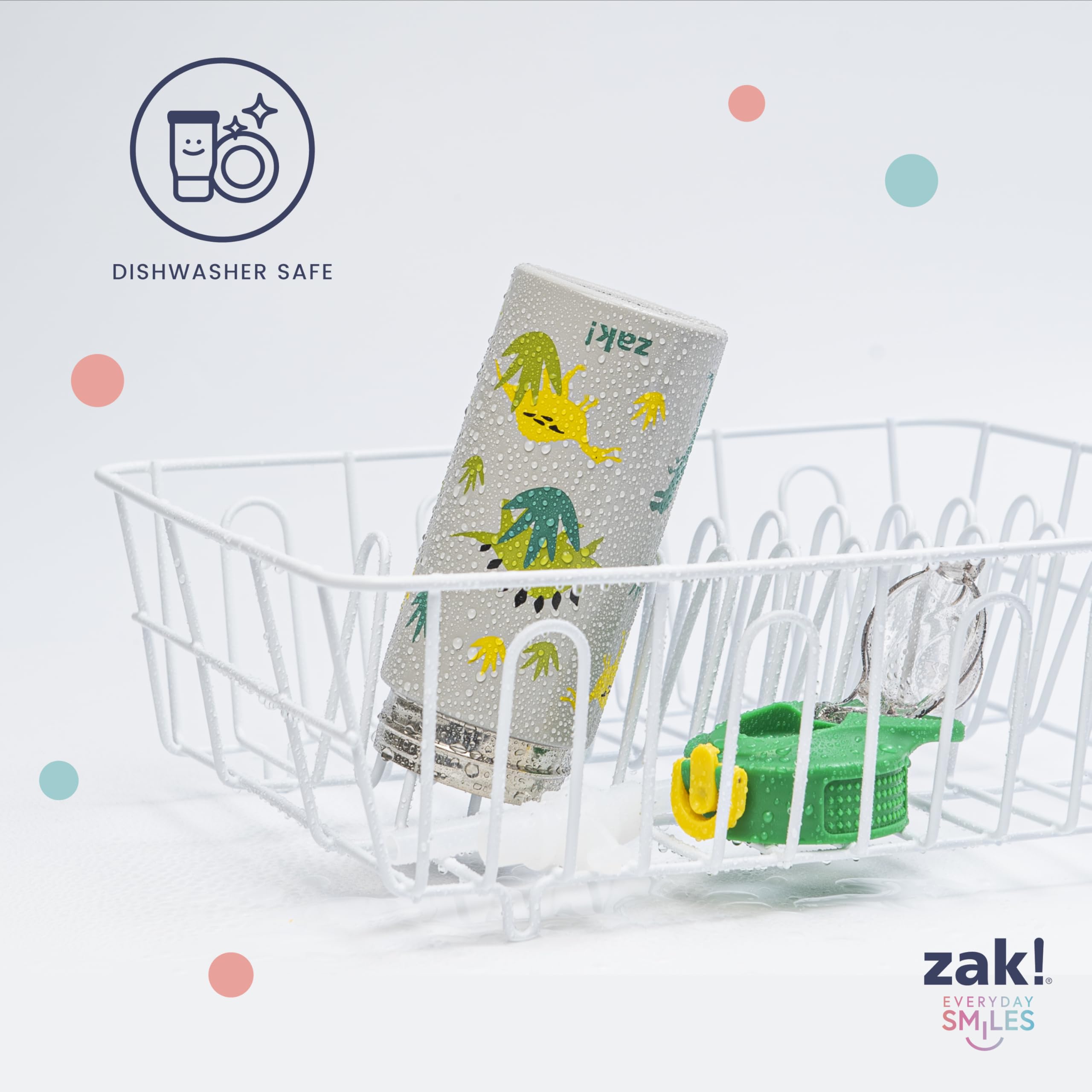 Zak Designs piezas aptas para rejilla superior del lavavajillas, limpieza sencilla