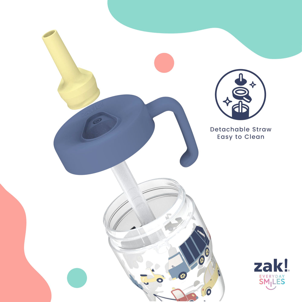 Zak Designs comparación de tamaño con mano, compacto y portátil