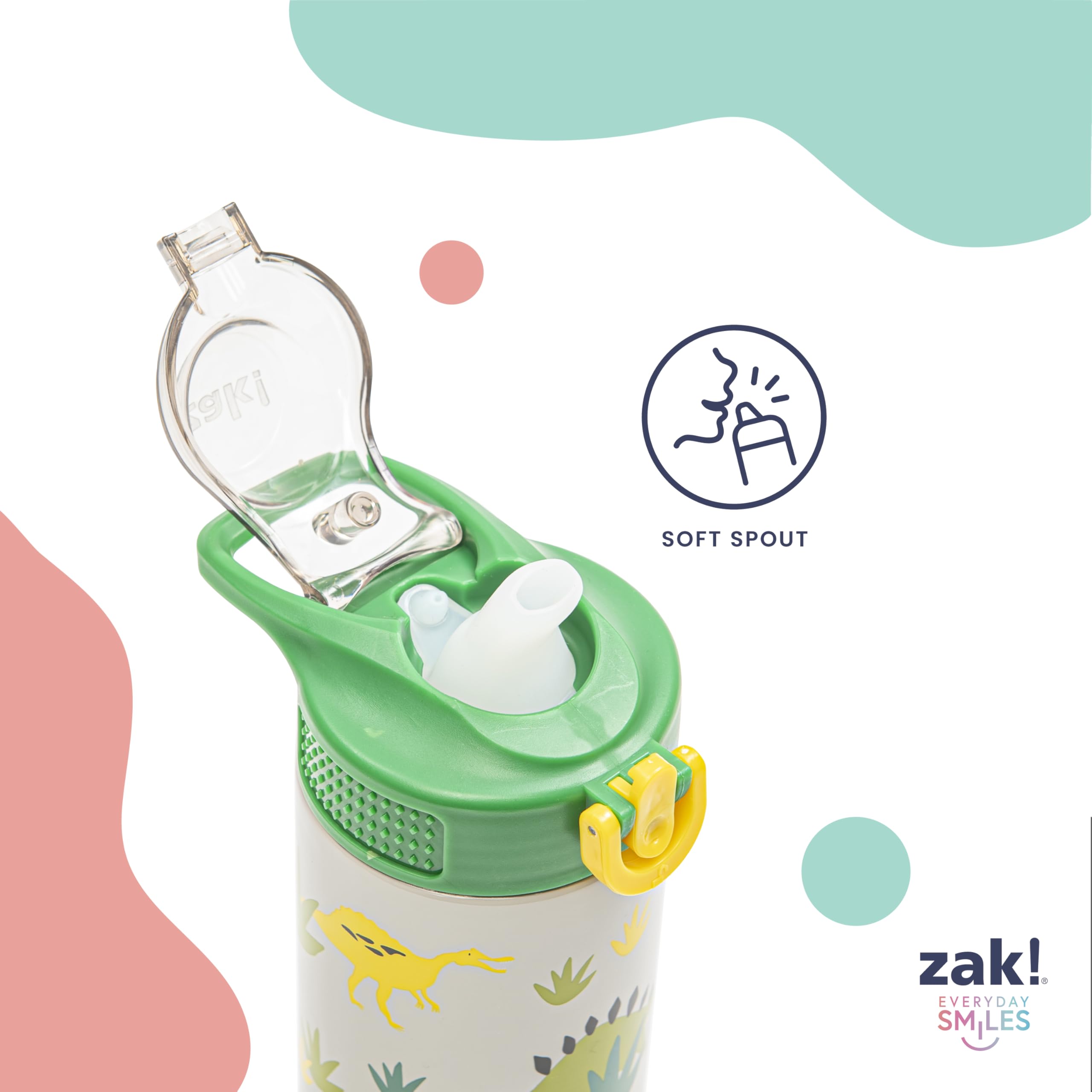 Zak Designs pajita removible para limpieza profunda y uso higiénico