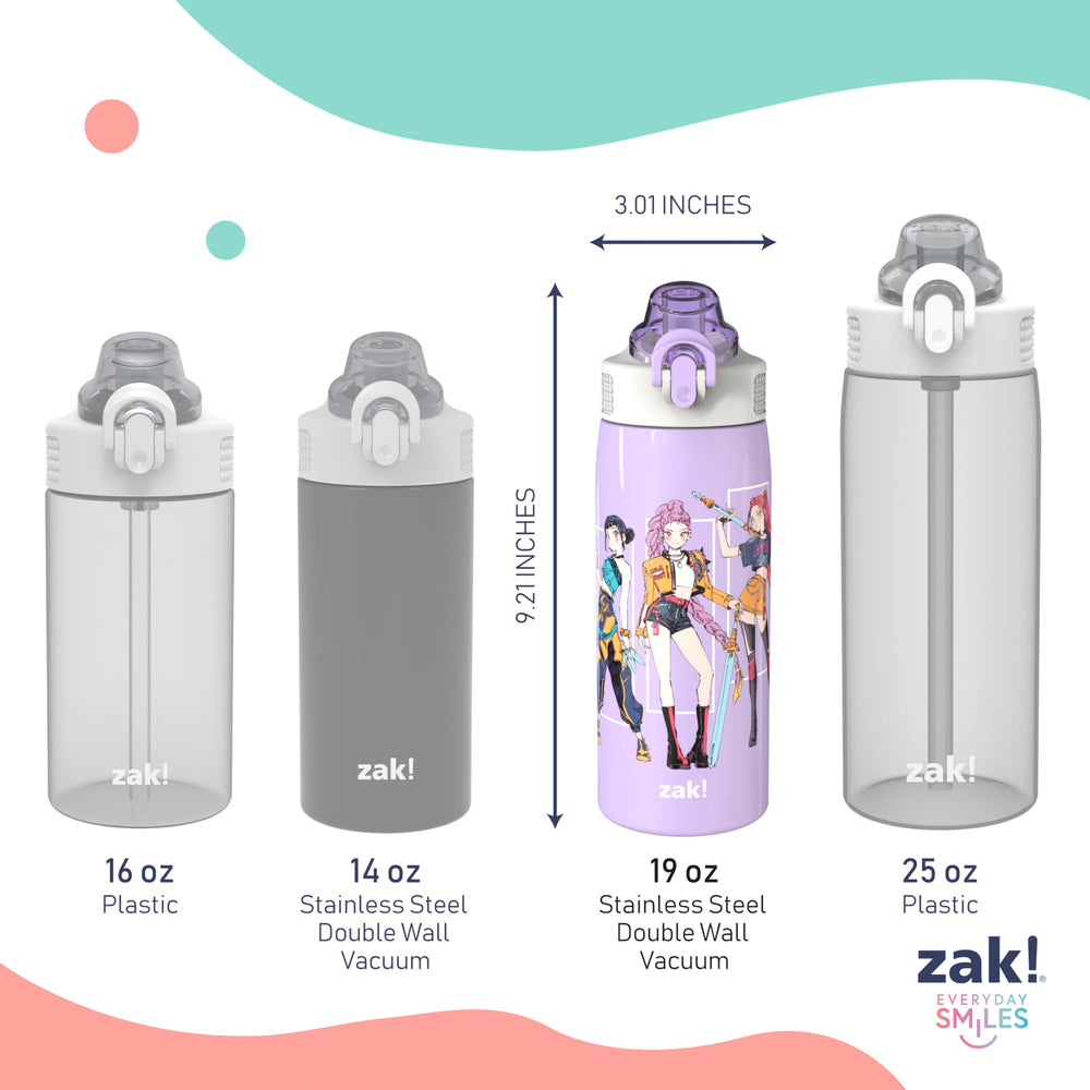 Zak Designs demostración de apertura del botón y bloqueo de seguridad