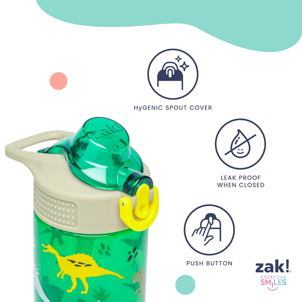 Zak Designs botella dentro de una mochila escolar, práctica para llevar
