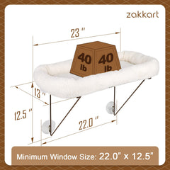Zakkart percha con gato durmiendo demostrando comodidad segura
