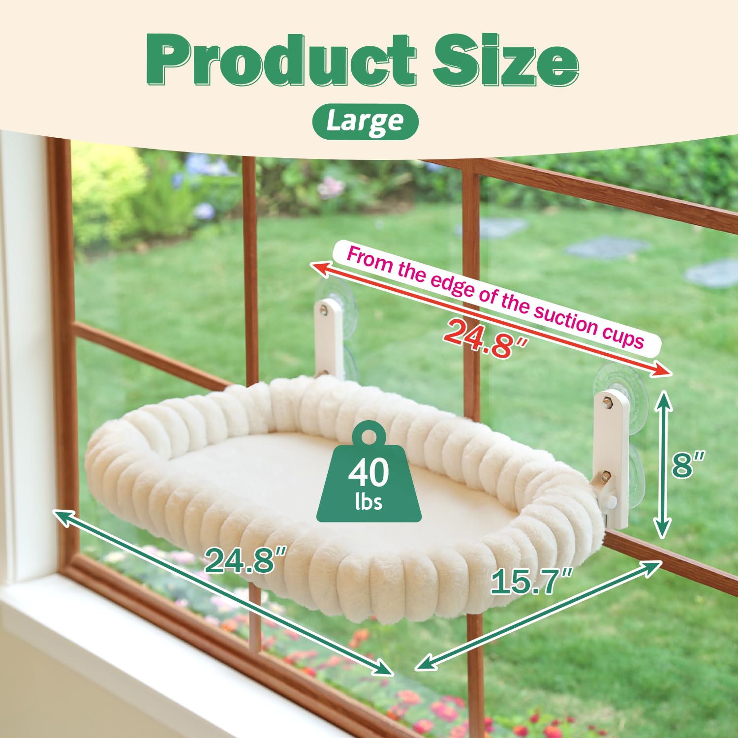 Zakkart SnugCloud primer plano del cojín crema, tejido ultra suave lavado fácil