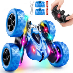 Zalneo stunt car front view showing rugged shell and ready‑to‑play design benefit durability
