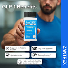 Zantrex cápsula en mano antes de entrenamiento para energía sostenida