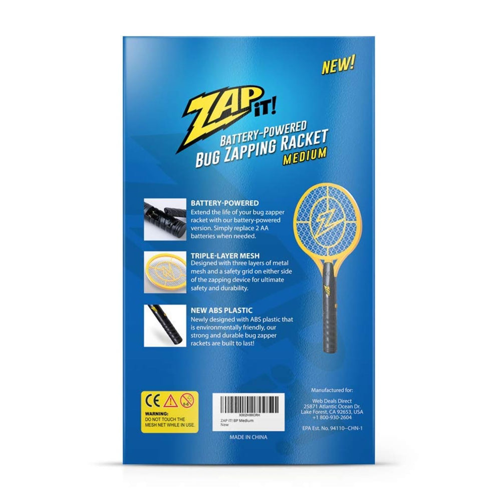 ZAP IT! placed on picnic table showing cordless outdoor pest control