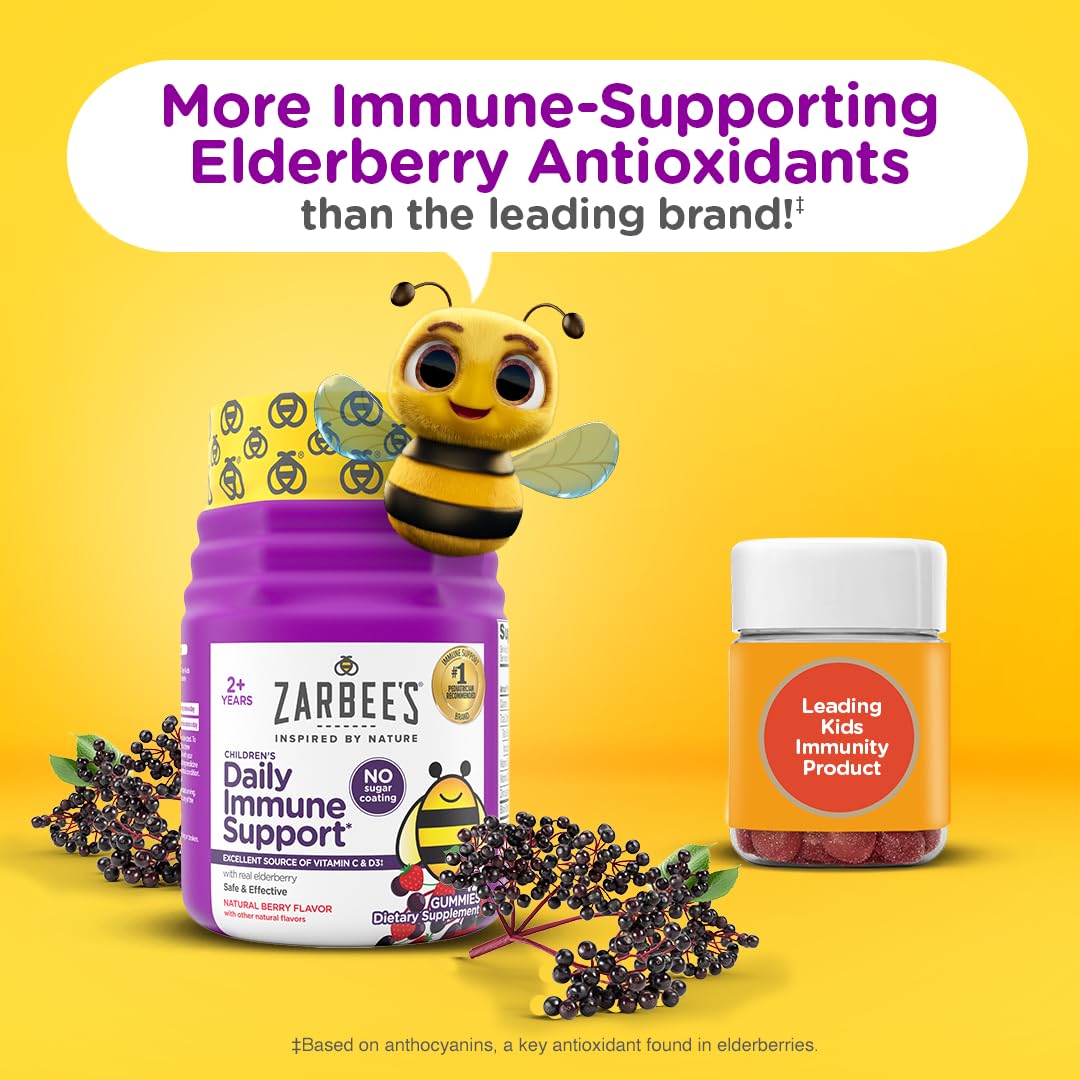 Zarbee's etiqueta del frasco con información de ingredientes clara