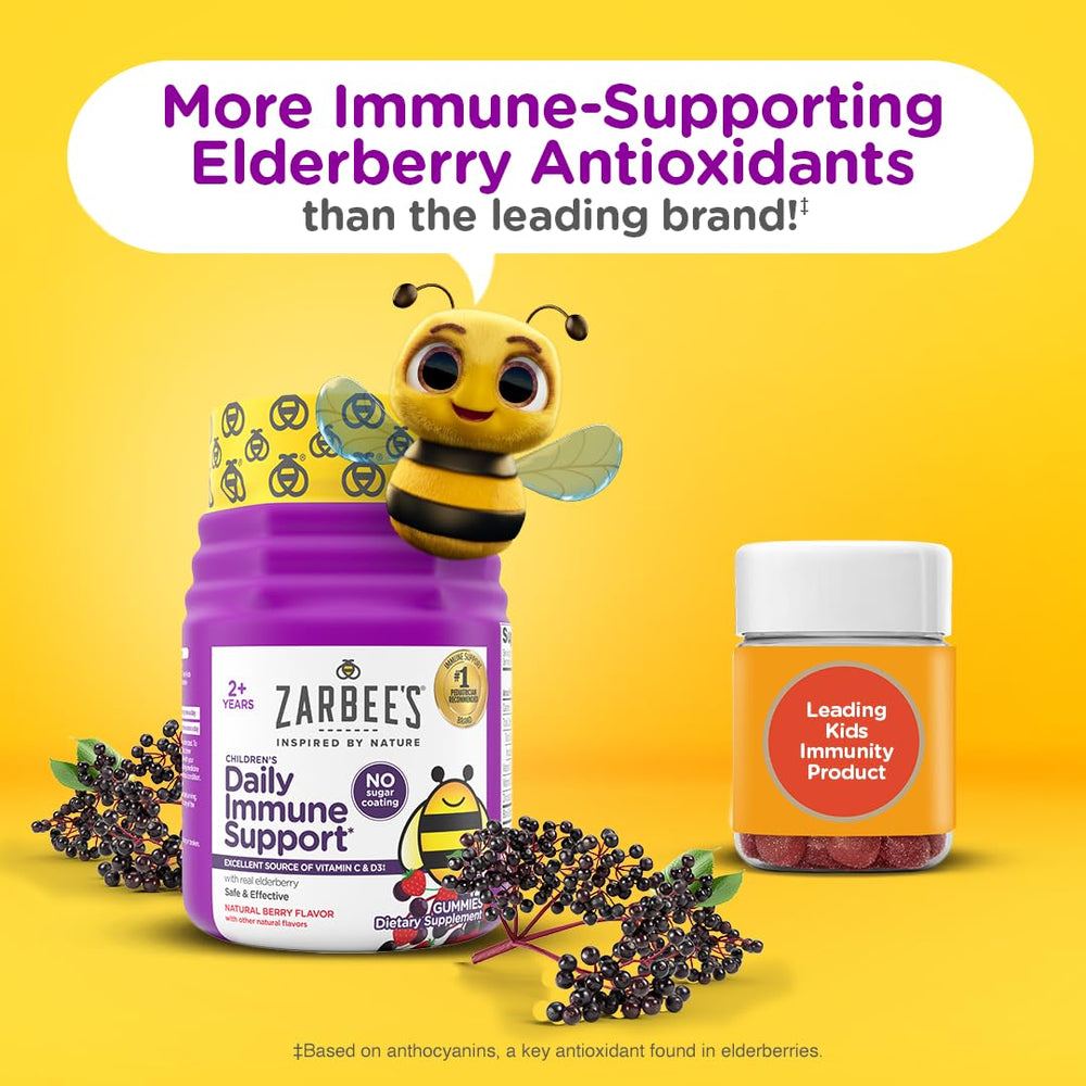 Zarbee's etiqueta del frasco con información de ingredientes clara
