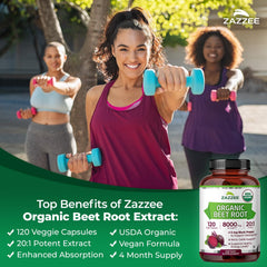 Zazzee product label close-up highlighting ingredients and USDA Organic seal