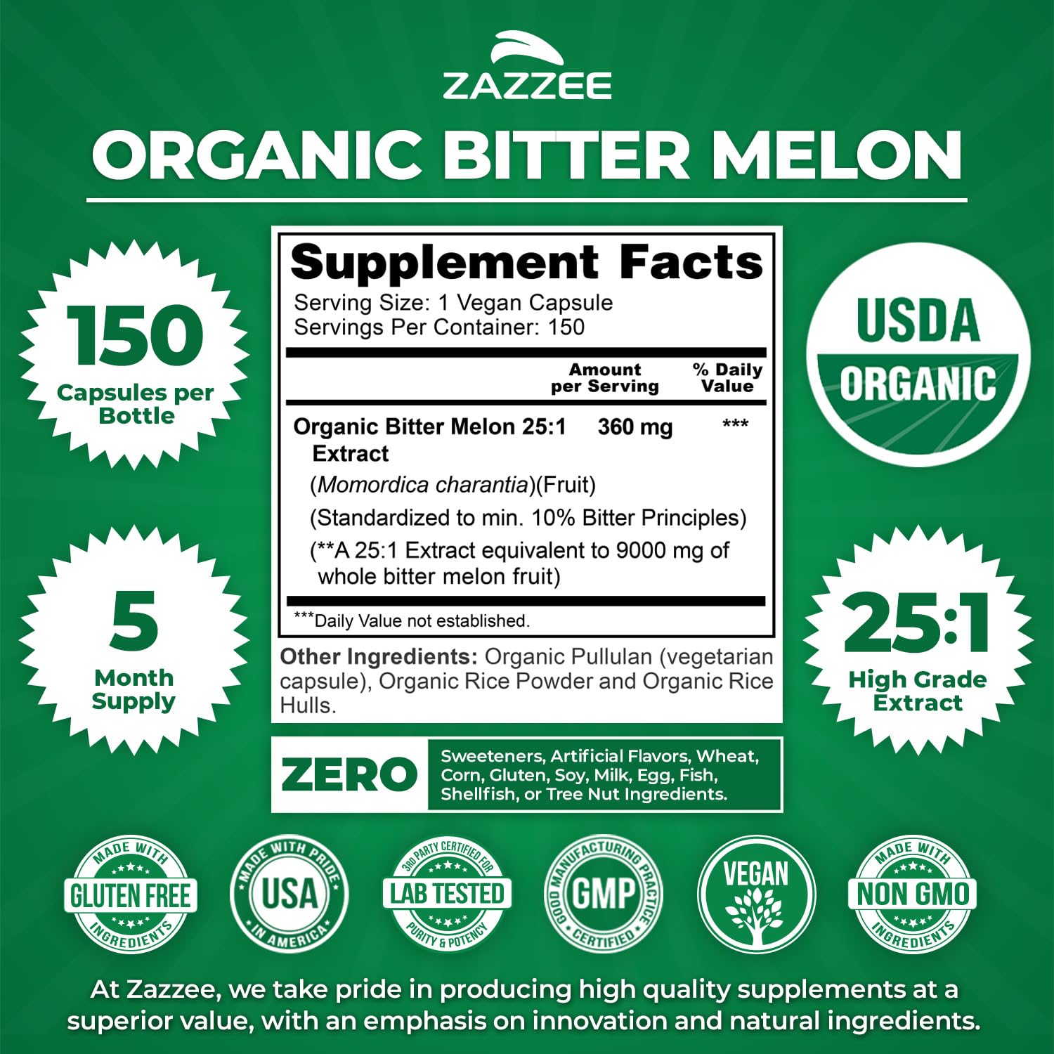 Zazzee textura de extracto concentrado que evidencia pureza