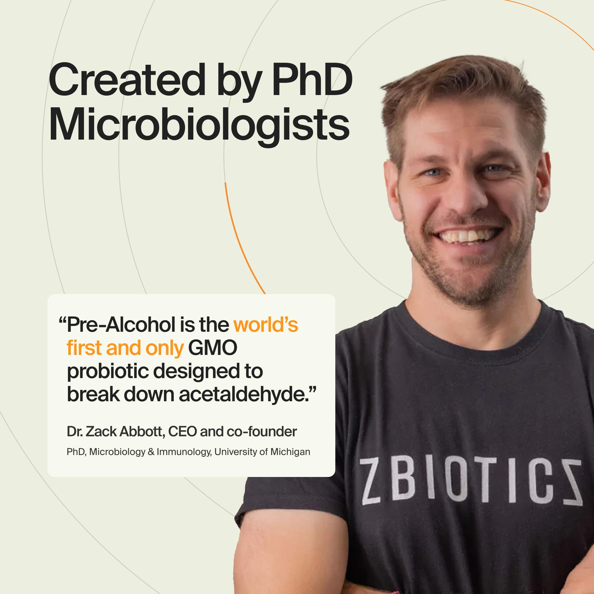 ZBiotics etiqueta informativa con instrucciones claras y beneficios