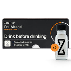 ZBiotics front packaging showing single-dose bottle and easy-carry benefit