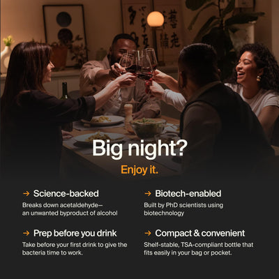 ZBiotics bottle in hand to demonstrate size and convenient single serving