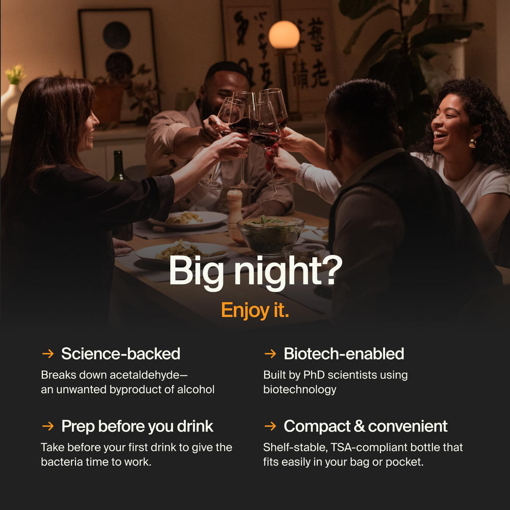 ZBiotics bottle in hand to demonstrate size and convenient single serving