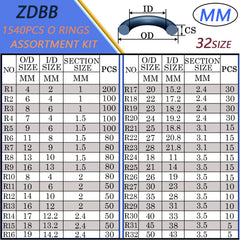 ZDBB nitrile O-ring close-up showing material texture and durable seal quality