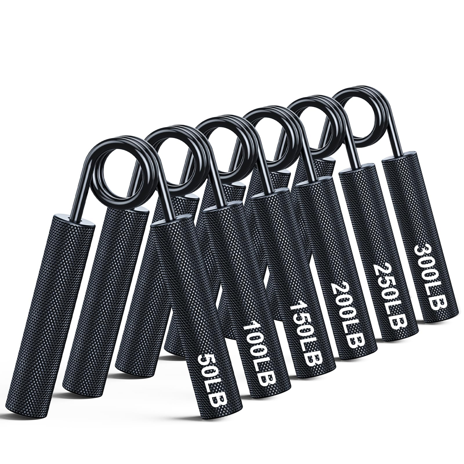 ZEAGUS vista frontal del pack de cuatro grippers, entrenamiento progresivo