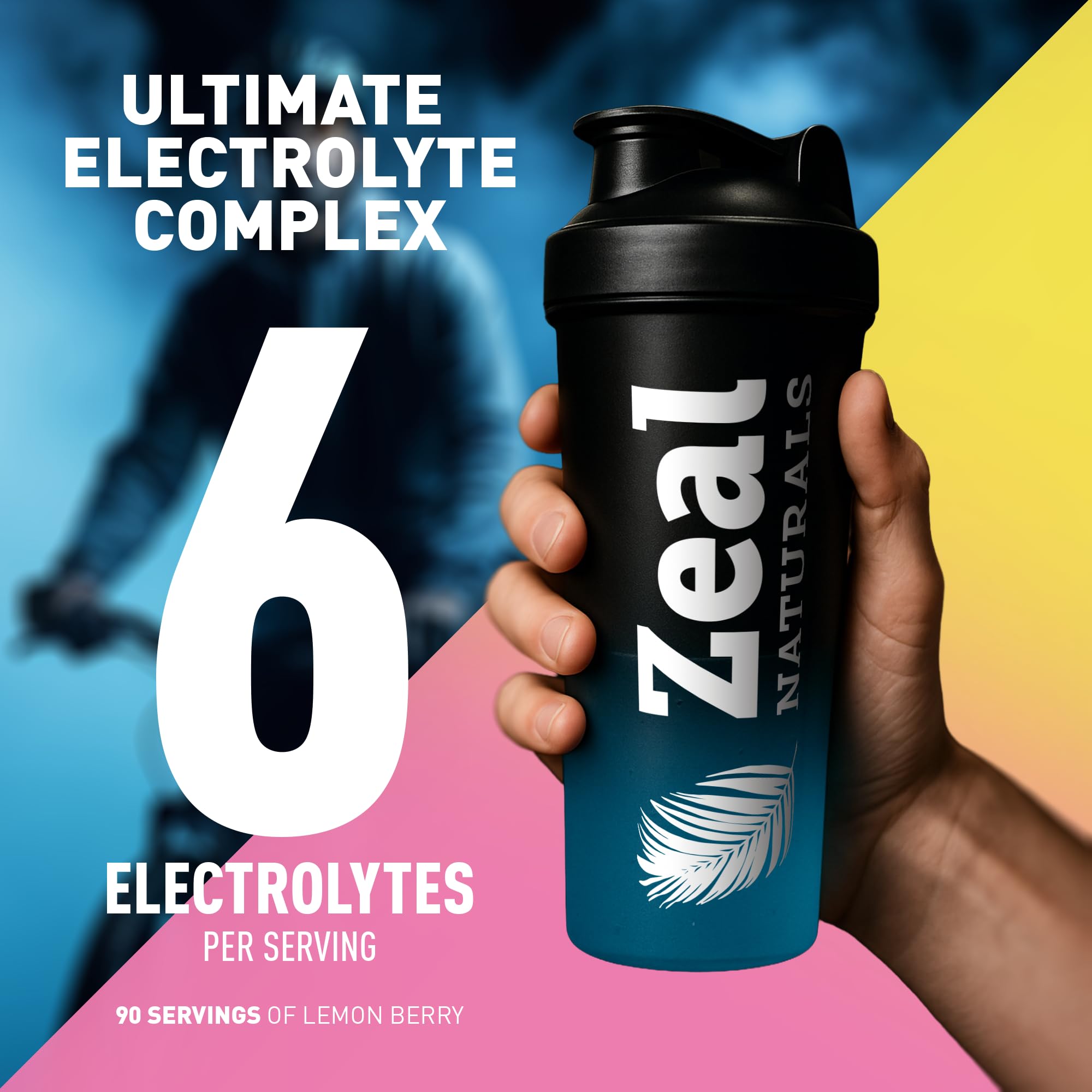 Zeal Naturals bebida mezclada en vaso demostrando disolución sin grumos