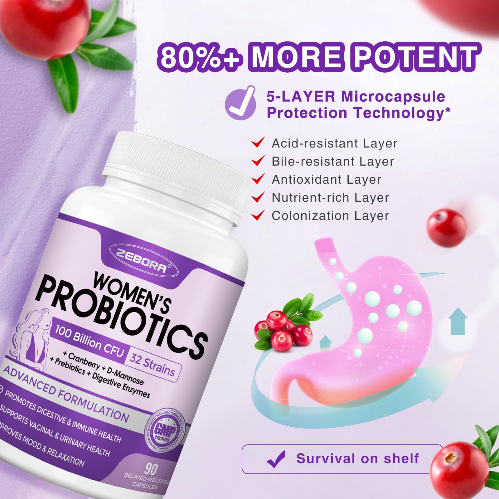 ZEBORA etiqueta con ingredientes y certificaciones visibles