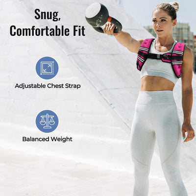 Zeerun vest adjustable buckle and elastic band for secure fit