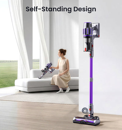 Zemmio in living room scene cleaning rugs and floors for everyday convenience