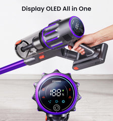 Zemmio OLED display close-up showing battery and mode for easier control