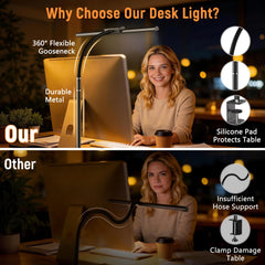 ZenBeam cuello flexible doblado 360 grados para dirigir la luz fácilmente